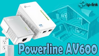 Internet en casa a traves de la corriente electrica  TPLink PowerLine AV600  Review [upl. by Zzabahs866]