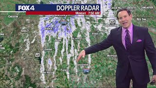 Dallas weather Lake effect snow falls across North Texas [upl. by Nocaed91]