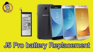 Samsung Galaxy J5pro SMJ530F Battery ReplacementBattery change [upl. by Fortunio]