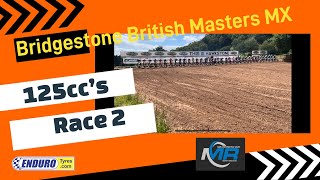 Bridgestone British Masters MX 2024 Round 3 Hawkstone Park 125cc Race 2 [upl. by Aidualk]