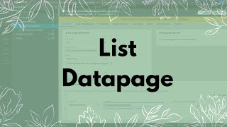 LIST DATAPAGEHOW TO CONFIGURE LIST DATAPAGEDATAPAGESTCS PEGA HIRING pega tcs [upl. by Severn]