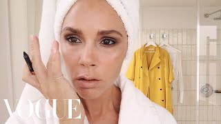 Victoria Beckham’s FiveMinute Face  Beauty Secrets  Vogue [upl. by Drofub]