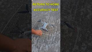 DJI Mini Drone Return to Home Accuracy Test 🔥😎 dronevideo shorts captureman [upl. by Ergener]