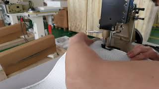 Carpet overedged sewing machine NEWLONG TYPE HR4A4B [upl. by Sarette953]