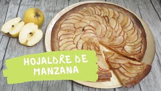 HOJALDRE DE MANZANA sin crema  Receta paso a paso 👩‍🍳 [upl. by Kalfas]