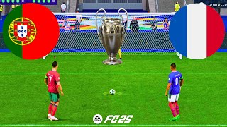 PORTUGAL VS FRANCE  RONALDO Vs MBAPPE  FC 25  PENALTY SHOOTOUT  EURO FINAL [upl. by Eiromem]