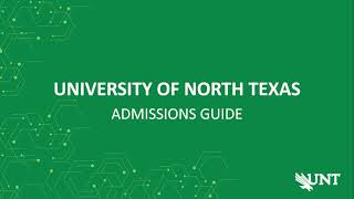 Guide to UNT Admissions [upl. by Heyes]