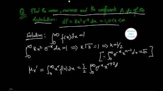 MEAN VARIANCE AND B1 B2 COEFFICIENT JEE mainadvanced WBJEESRMEEEMU OETBITSATVITEEECSATCAT [upl. by Etan]