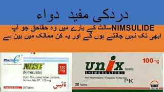 Nimsulide  nise tablet uses in urdu  hindi l uses of nise tablet l Medicine Knowledge [upl. by Yojenitsirk717]