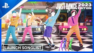 Just Dance 2023 Edition  Launch Song List Trailer  PS4 Games [upl. by Haraj]