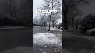 First snow of the year🇬🇧 trendingshorts ytshorts snowfall winter priyathopanchayithilu [upl. by Htebasile]