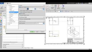 DRAFTING SETTINGS HIDDEN LINES DELIMITERS IN NX UNIGRAPHICS [upl. by Byrdie]