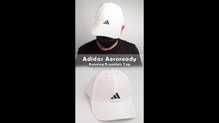 Adidas RUNNING ESSENTIALS AEROREADY SIXPANEL BASEBALL CAP I Detail amp Fit In [upl. by O'Dell]