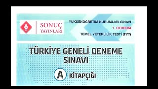 Türkiye Geneli Sonuç Yayınları TYT1 202310 [upl. by Phillipe]