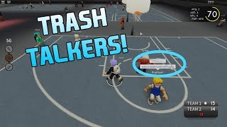 TRASH TALKERS GET DROPPED AND BROKE RB WORLD 3 PARK ROBLOX [upl. by Anneres]