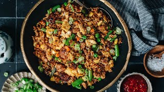 15Minute Pork Fried Rice Recipe 猪肉炒饭 [upl. by Shawnee]