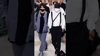 Taekook Airport fashion 🔥😫BTS Army Sub Plzzzz [upl. by Shorter]