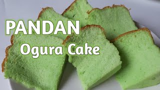 Pandan Ogura Cake Recipe  Lembut Banget [upl. by Sedaiuqlem721]