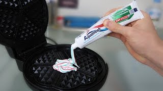 GAUFRIER vs DENTIFRICE Expérience [upl. by Amberly529]