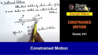 Class 11 Physics  Constrained Motion  1 Constrained Motion  For JEE amp NEET [upl. by Sergias907]