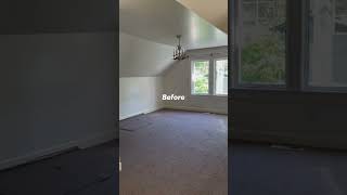 Attic bedroom before and after transformation Part 1 [upl. by Laverne553]