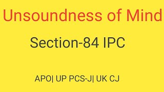 Defence of unsoundness of mind Indian penal code [upl. by Gilberta247]