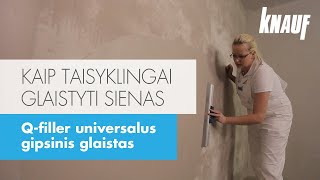 Kaip taisyklingai glaistyti sienas [upl. by Valentia439]