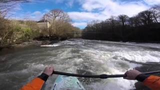 White Water SUP  River Usk Wales  Water Skills Academy [upl. by Sipple293]