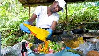 Jamaican Food 🇯🇲 KING OF CURRY GOAT  Oxtail and Ackee in Montego Bay Jamaica [upl. by Aivatan]