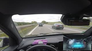 Mercedes Benz GLC 400d  Autobahn POV fast run to topspeed [upl. by Tamqrah]