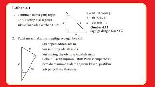 Pembahasan soal Latihan 41 Perbandingan trigonometri [upl. by Alegna214]