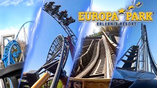 All Roller Coasters at Europa Park 2024 [upl. by Faxan]