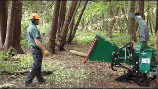 Woodland Mills WC88 Woodchipper Angled Chute Full Length Demo 2018 [upl. by Areip]