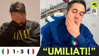 ITALIA FRANCIA 1 3  TIFOSI ITALIANI ARRABBIATI “VERGOGNATEVI”  TIFOSIAMO [upl. by Prudie860]