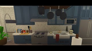 BLOXBURG custom counters and sink tutorial speed build [upl. by Malory]