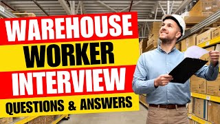 Warehouse Worker Interview Questions and Answer  Pass Guaranteed [upl. by Marala]