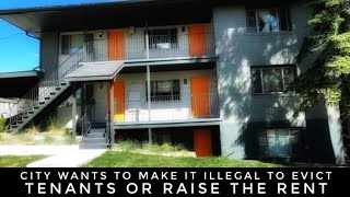 City Wants To Make It Illegal To Evict Tenants Or Raise The Rent [upl. by Neelia785]