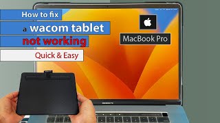 Why the wacom tablet not working MacBook Pro 2023  fix wacom tablet in 2 options [upl. by Nothgierc]