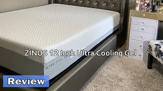 ZINUS 12 Inch Ultra Cooling Gel Memory Foam Mattress Review [upl. by Ahpla]