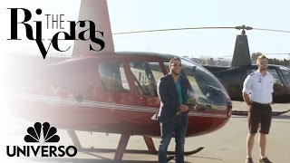 Lorenzo takes Chiquis on a helicopter  The Riveras  Universo [upl. by Enwad]