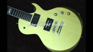 DiMarzio PAF Pro DP151 Neck VS ESP LH200 Neck humbucking pickup [upl. by Ahsitam]