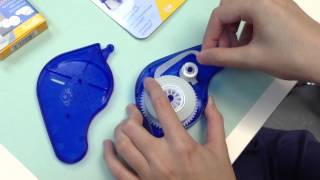 How to refill Herma glue dispenser  paperlovers [upl. by Alyse890]