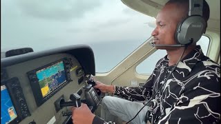 WATCHPilot Babu Owino flying Raila Odinga the 6th amp Uhuru Kenyatta from Taita Taveta [upl. by Neeloc]