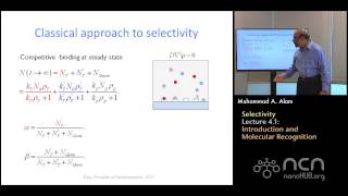 nanoHUBU Nanobiosensors L41 Selectivity  Introduction and Molecular Recognition [upl. by Correy]