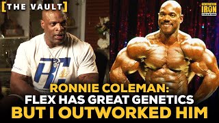 Ronnie Coleman quotFlex Wheeler Has The Best Genetics In The World But I Outworked Himquot  GI Vault [upl. by Anem897]