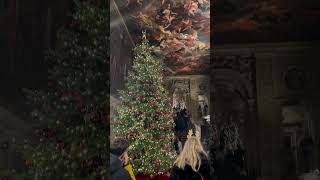 Christmas at Chatsworth house 🎄 christmas christmastree history festive viralvideo shorts [upl. by Arraik]