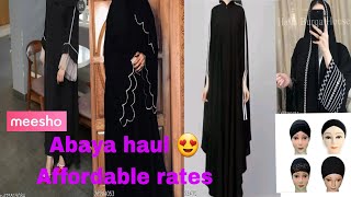 Meesho best Abaya haul latest and trending Abayas must try [upl. by Ahsaeyt]