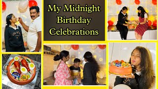 My Midnight Birthday Celebration🎊 SPURTHI VLOGS [upl. by Eikcir]