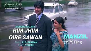 Rimjhim Gire Saawan  Manzil 1979  Kishore Kumar  Amitabh Bachchan Moushumi Chatterjee [upl. by Adnamar]