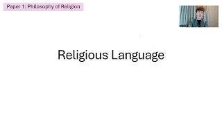 RELIGIOUS LANGUAGEIN ONE HOUR A LEVEL RELIGIOUS STUDIES [upl. by Oirramed860]